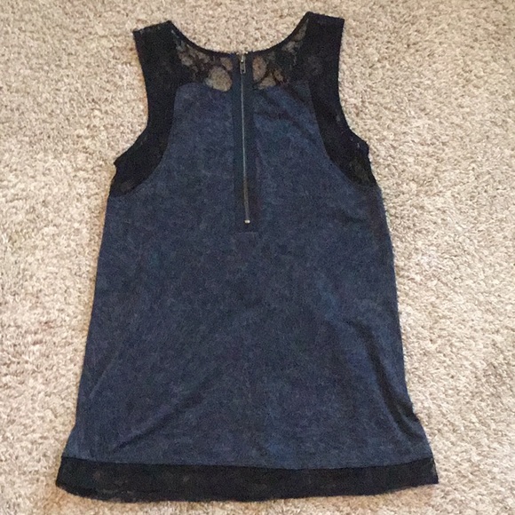 Navy Lace Tank - Picture 5 of 5